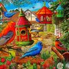 Bird House Gardens Ciro Marchetti Diamond Paintings