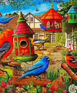 Bird House Gardens Ciro Marchetti Diamond Paintings