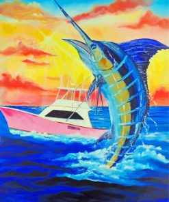 Blue Marlin Art Diamond Paintings