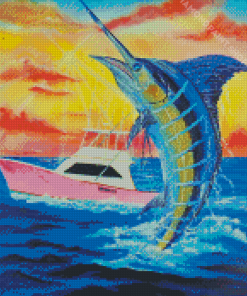 Blue Marlin Art Diamond Paintings