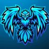 Blue Phoenix Mascot Logo Diamond Paintings