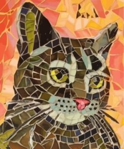 Collage Mosaic Cat Diamond Paintings