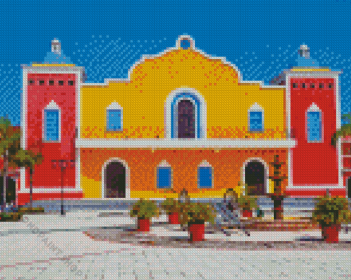 Colorful Hacienda Diamond Paintings