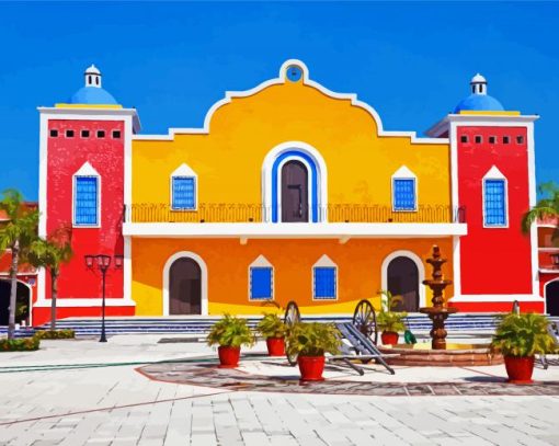 Colorful Hacienda Diamond Paintings