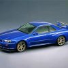 Cool Blue Skyline Car Diamond Paintings