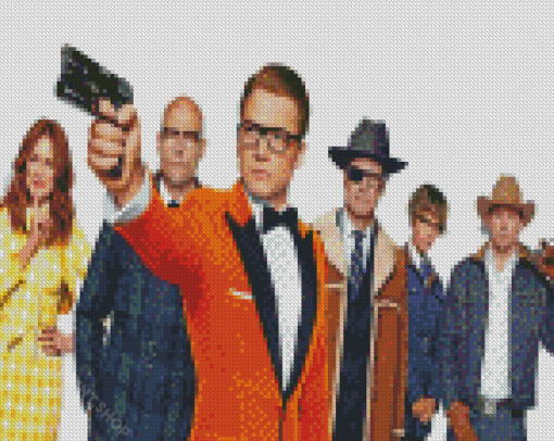 Kingsman Golden Circle Characters Diamond Paintings