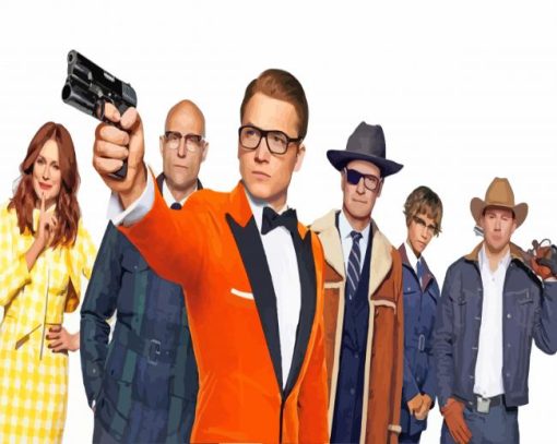 Kingsman Golden Circle Characters Diamond Paintings