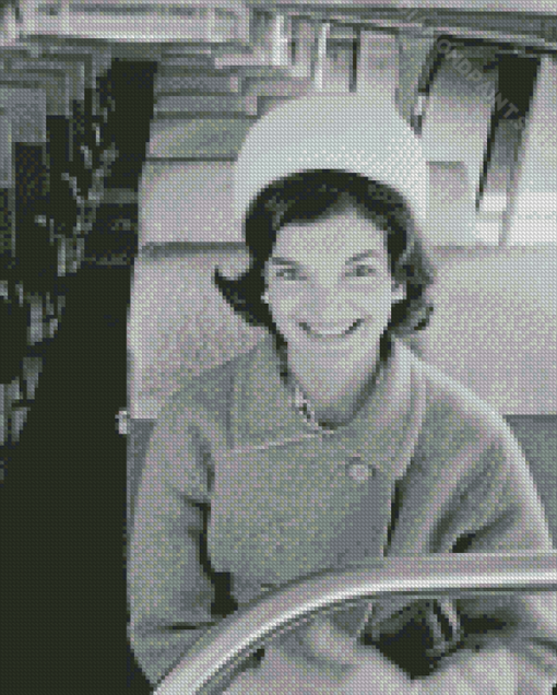 Monochrome Jacqueline Kennedy Onassis Diamond Paintings