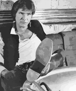 Monochrome Hans Solo Diamond Paintings