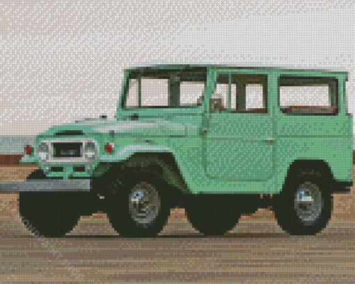 Toyota Landcruiser Car Diamond Paintings