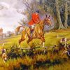 Vintage Hunting Scene Diamond Paintings