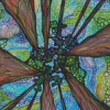 Abstract Sequoias Trees Diamond Paintings