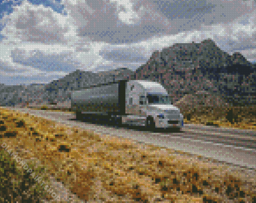 Aesthetic Semi Truck Diamond Paintings