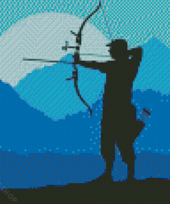 Archer Silhouette Art Diamond Paintings