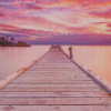 Boardwalk At Sunset Tasmania Diamond Paintings