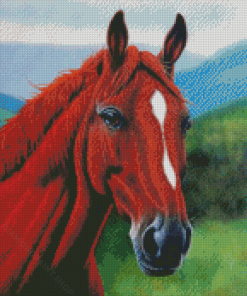 Brown Horse Head Diamond Paintings