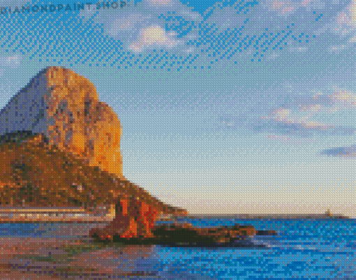 Calpe At Sunset Diamond Paintings