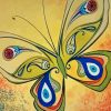 Greek Evil Eye Butterfly Diamond Paintings