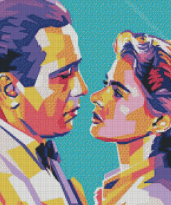 Ingrid Bergman And Humphrey Bogart Pop Art Diamond Paintings