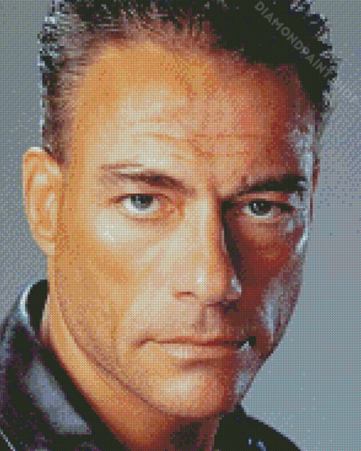 Jean Claude Van Damme Face Diamond Paintings