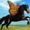 Monarch Butterfly Horse Diamond Paintings