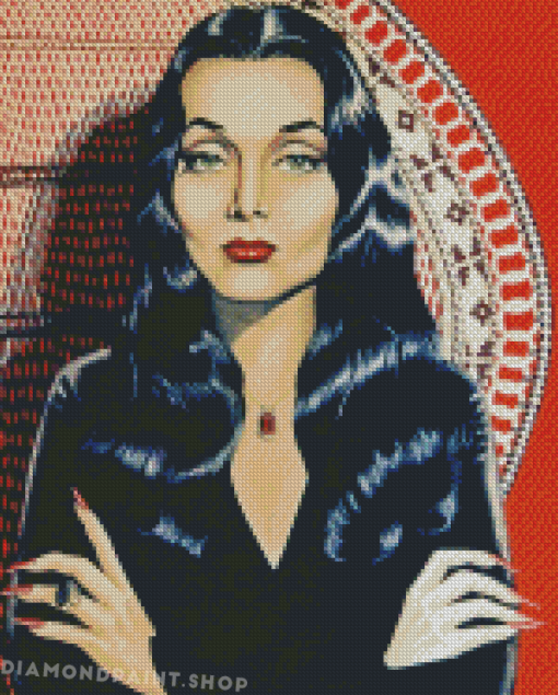 Morticia Addams Vampire Diamond Paintings