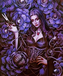 Morticia Addams Diamond Paintings