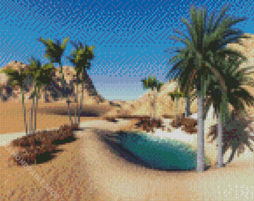 Oasis Desert Diamond Paintings