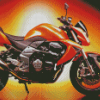 Orange Kawasaki Limited Edition Diamond Paintings