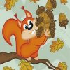 Squirrel Gather Acorns Diamond Paintings