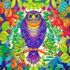 Tropical Mandala Owl Diamond Paintings