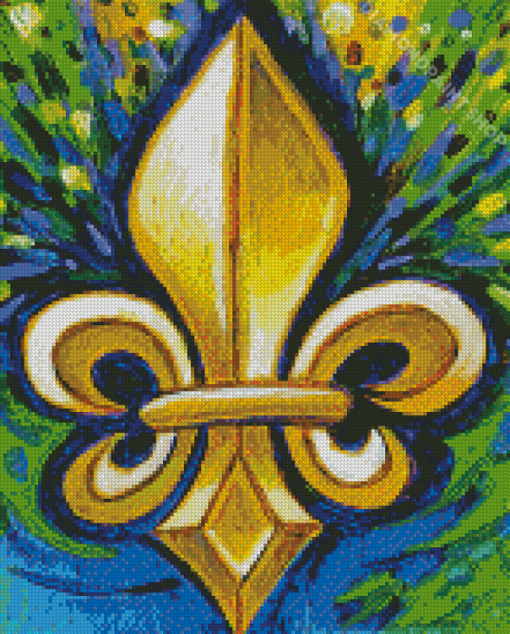 Abstarct Fleur De Lis Diamond Paintings