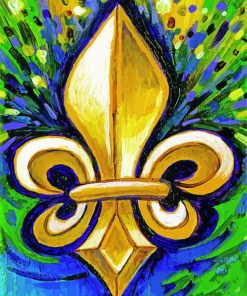 Abstarct Fleur De Lis Diamond Paintings