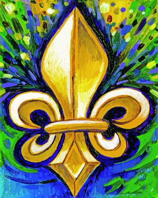 Abstarct Fleur De Lis Diamond Paintings