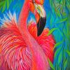 Aesthetic Abstract Flamingo Diamond Paintings