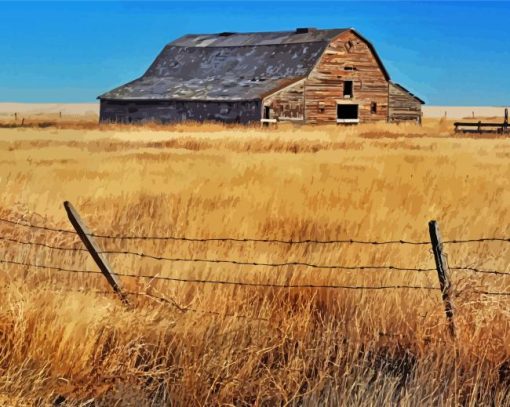 Aesthetic Prairie Landscape Diamond Paintings