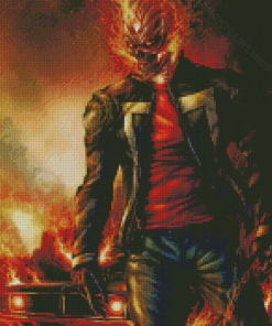 Aesthetic Ghost Rider Diamond Paintings