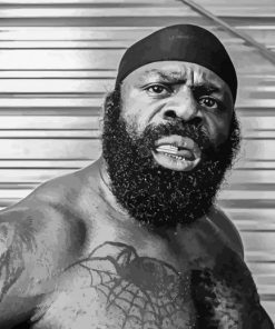 Black And White Boxer Kimbo Slice Diamond Paintings