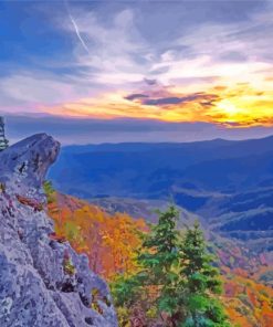 Blowing Rock Landscape Diamond Paintings