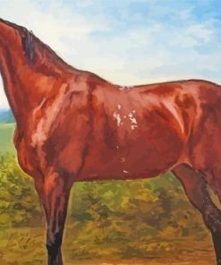 Brown Vintage Horse Diamond Paintings