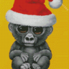 Christmas Baby Gorilla Diamond Paintings