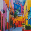 Colorful Streets In Guanajuato Mexico Diamond Paintings