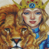 Cute Leo Girl Diamond Paintings