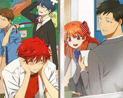 Monthly Girls Nozaki Kun Characters Diamond Paintings