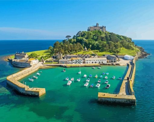 Saint Michaels Mount Cornwall Diamond Paintings