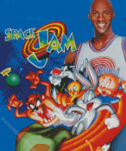 Space Jam Poster Diamond Paintings