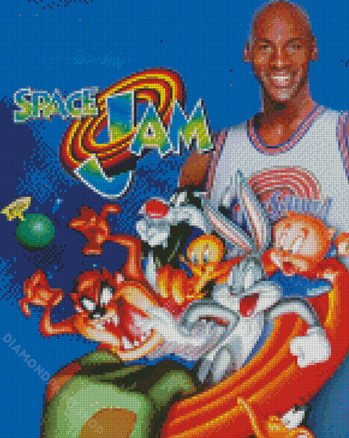 Space Jam Poster Diamond Paintings