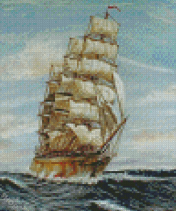 Square Rigged Ship Sophicles Diamond Paintings