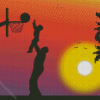 Basketball Silhouette Diamond Paintings