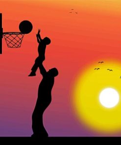 Basketball Silhouette Diamond Paintings